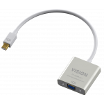 An image showing Professioneller Mini-DisplayPort-zu-VGA-Adapter, weiß